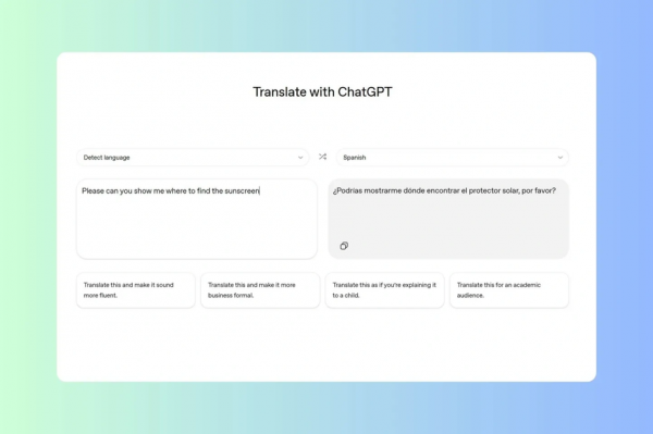 OpenAI запустила бесплатный переводчик ChatGPT Translate